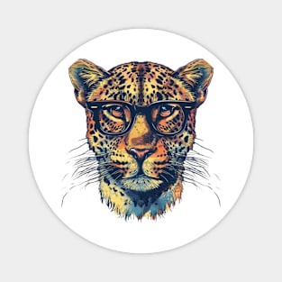 Leopard Smarty-Pants: The Hipster Predator Tee Magnet